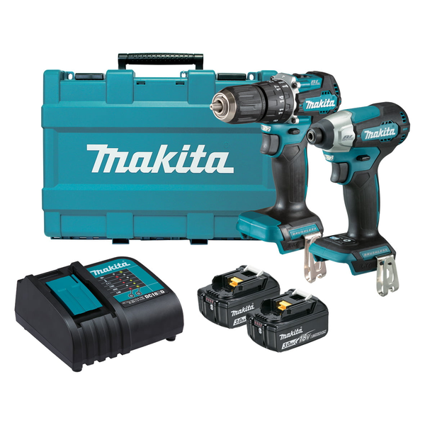 MAKITA-18V Brushless 2 Piece Combo Li-Ion (Lf)-DLX2414S Makita-18V Brushless 2 Piece Combo Li-Ion (Lf)-Dlx2414S: