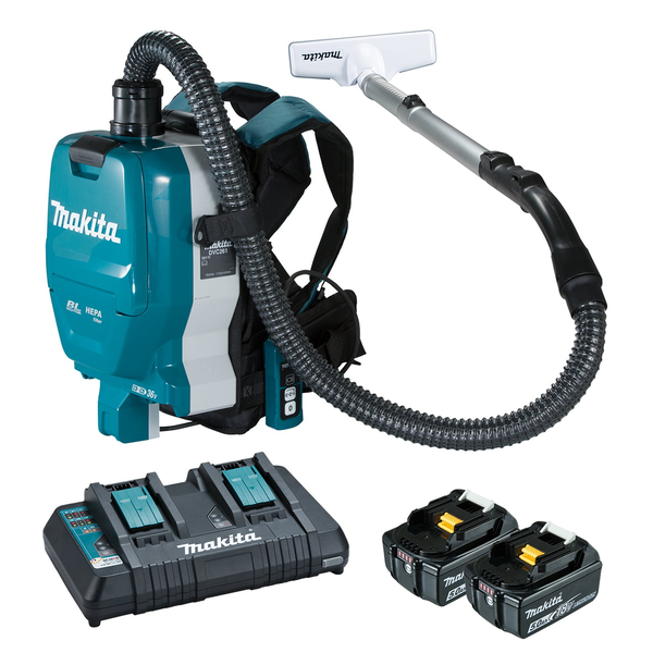 MAKITA-18V Brushless Backpack Vacuum Kit (L)-DVC261TX13 Makita-18V Brushless Backpack Vacuum Kit (L)-Dvc261Tx13: