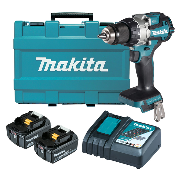 Makita-18V Brushless Hammer Driver Drill-Dhp489Rte: