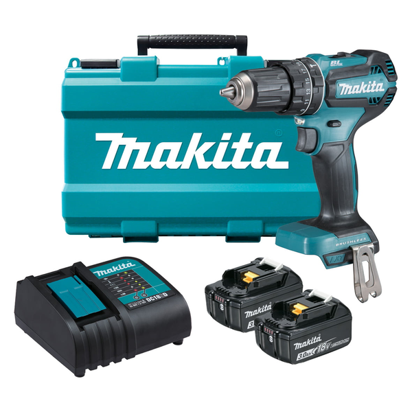 Makita-18V Brushless Hammer Driver Drill Kit-Dhp485Sfe:
