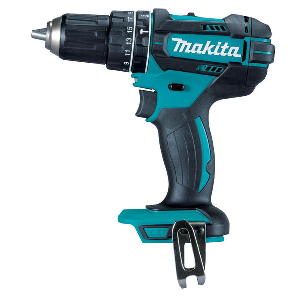 Makita-18V Hammer Driver Drill Li-Ion-Dhp482Z: Compact Overall Design At Just 1.7Kg With 198Mm Overall Length Mechanical 2 Speed Gearing High Speed Motor That Delivers 54Nm Max Lock Torque Xpt Technology That Protects Against Dust & Moisture Twin Led Job Light With After-Glow Function