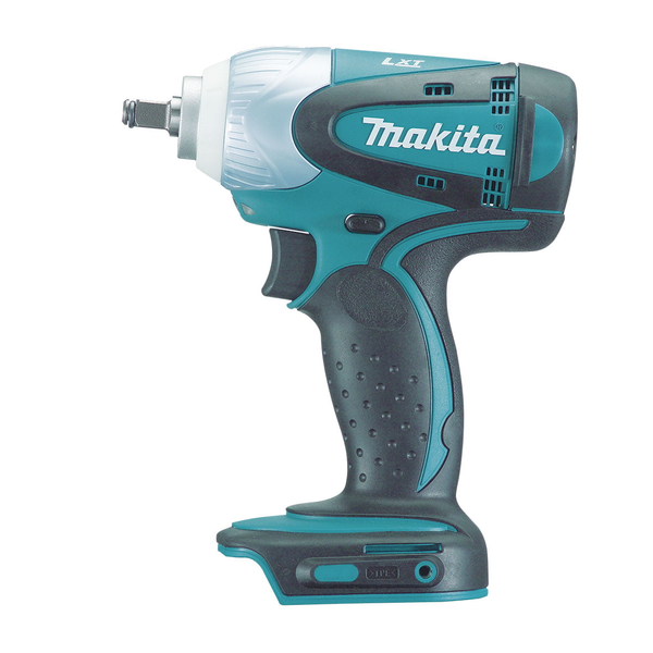 Makita-18V Impact Wrench Li-Ion-Dtw253Z: 4-Pole Motor With Dual Steel Ball Bearings For Durable Performance Hammer Case Protects Work From Scratches