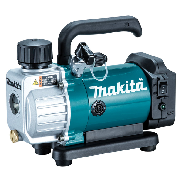 MAKITA-18V Mobile Vacuum Pump Tool Only-DVP180Z Makita-18V Mobile Vacuum Pump Tool Only-Dvp180Z: Single Stage Oil Rotary Type Vacuum Long Run Time Of 50 Minutes With A Fully Charged 5.0Ahup To 20Pa (150 Micron) Ultimate Vacuum And 50L/Min Flow Rate Built-In Mesh Filter Prevents Oil From Scattering From Exhaust Port Drain Port With Valve Allows For Easy Change Of Oil