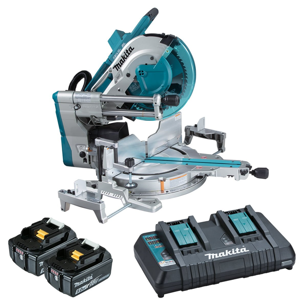 MAKITA-18V X 2 Bl (Aws) 12In Slide Saw Kit (L)-DLS211PT2 Makita-18V X 2 Bl (Aws) 12In Slide Saw Kit (L)-Dls211Pt2: