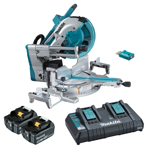 MAKITA-18V X 2 Bl Aws 12In Slide Saw Kit (L)-DLS211PT2U Makita-18V X 2 Bl Aws 12In Slide Saw Kit (L)-Dls211Pt2U: