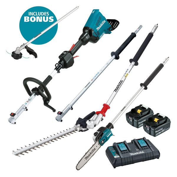 Makita-18Vx2 Multi-Func Saw And Hedge Trim Kit-Dux60Pshpt2-B:
