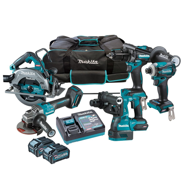 MAKITA-40V Max 5 Piece Bl Combo Li-Ion (L)-DK0144G502 Makita-40V Max 5 Piece Bl Combo Li-Ion (L)-Dk0144G502: