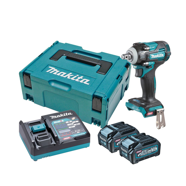 MAKITA-40V Max Bl 1/2In Impact Wrench Kit (L)-TW004GM201 Makita-40V Max Bl 1/2In Impact Wrench Kit (L)-Tw004Gm201:
