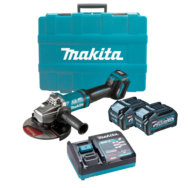 MAKITA-40V Max Bl 180Mm (7In) Angle Grinder Kit-GA037GM201 Makita-40V Max Bl 180Mm (7In) Angle Grinder Kit-Ga037Gm201: