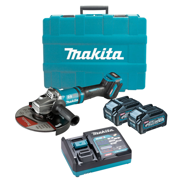 MAKITA-40V Max Bl 230Mm (9In) Angle Grinder Kit-GA038GM201 Makita-40V Max Bl 230Mm (9In) Angle Grinder Kit-Ga038Gm201: