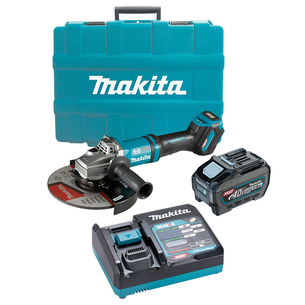 MAKITA-40V Max Bl 230Mm (9In) Angle Grinder Kit-GA038GT101 Makita-40V Max Bl 230Mm (9In) Angle Grinder Kit-Ga038Gt101: