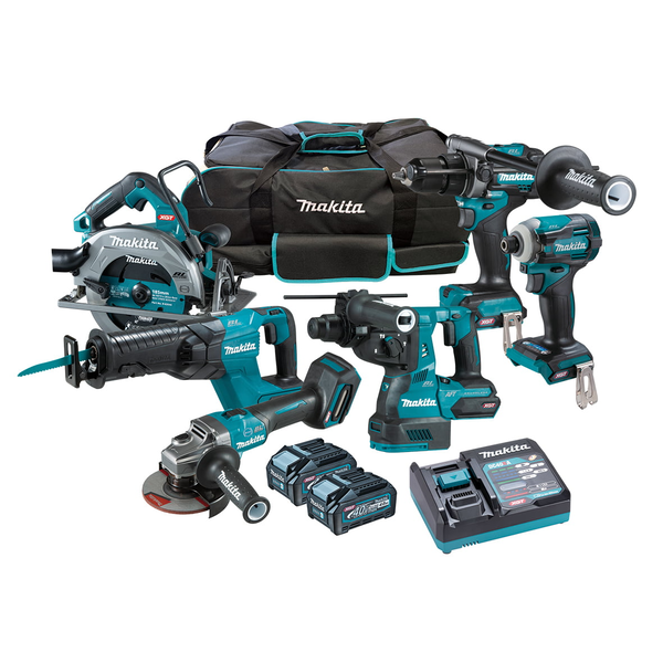 MAKITA-40V Max Bl 6 Piece Combo Kit-DK0115G603 Makita-40V Max Bl 6 Piece Combo Kit-Dk0115G603: