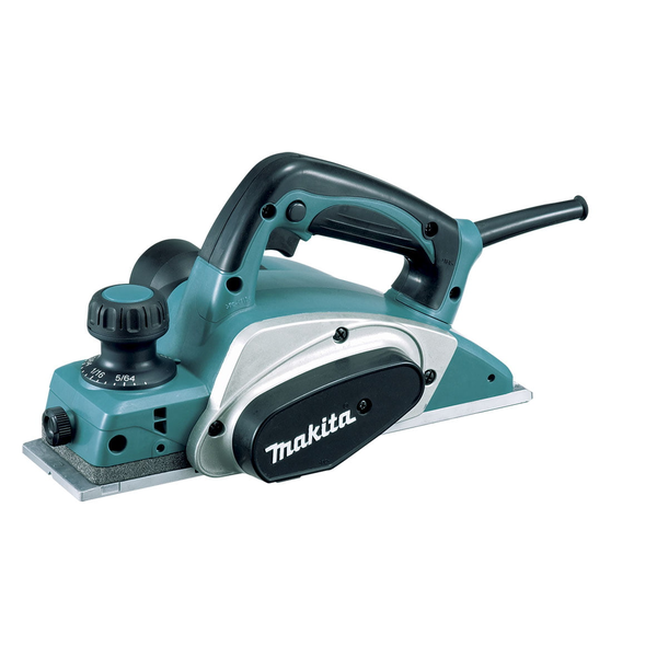MAKITA-82Mm (3In) Planer 620W-KP0800K Makita-82Mm (3In) Planer 620W-Kp0800K: 82Mm Width And Up To 2.5Mm Depth With 9Mm Rebate Planing Capacity One Side Chip Ejection Power Input Of 620W* For Smooth Easy Operation Foot On Base Plate Protects Workpiece From Scratches