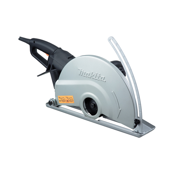 MAKITA-Angle Cutter 355Mm (14In)-4114S Makita-Angle Cutter 355Mm (14In)-4114S: Large Base And Soft Start Function For Smooth Stable Cutting Sjs System Absorbs Shock By Accidental Wheel Lock & Protects Gears 2