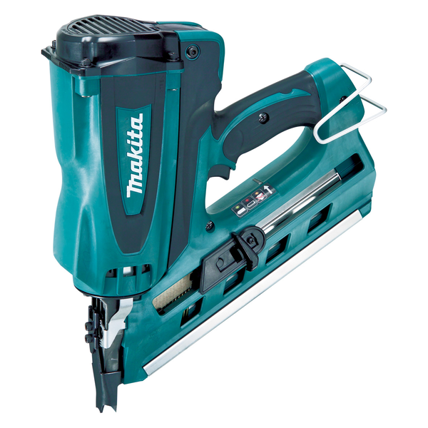MAKITA-Gas Framing Nailer 7.2V-GN900SE Makita-Gas Framing Nailer 7.2V-Gn900Se: Drive Nails 50-90Mm In Length With 44 Nail Staple Magazine Capacity Ergonomically Designed Handle With Rubberised Soft Grip Aggressive Spikes Allow For Firm Grip On Material When Firing