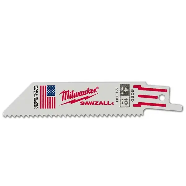 MILWAUKEE-(48005090) MILWAUKEE-(48005090): Thin Kerf Metal Cutting Sawzall® Blades Are Designed For Cutting A Wide Variety Of Ferrous And Non-Ferrous Metals. These Blades Are Ideal For Making Fast