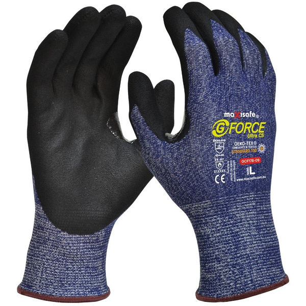 G-Force-Gcf178-12: G-Force Ultra Cut D Thin Nitrile Coated Glove - 3Xlarge