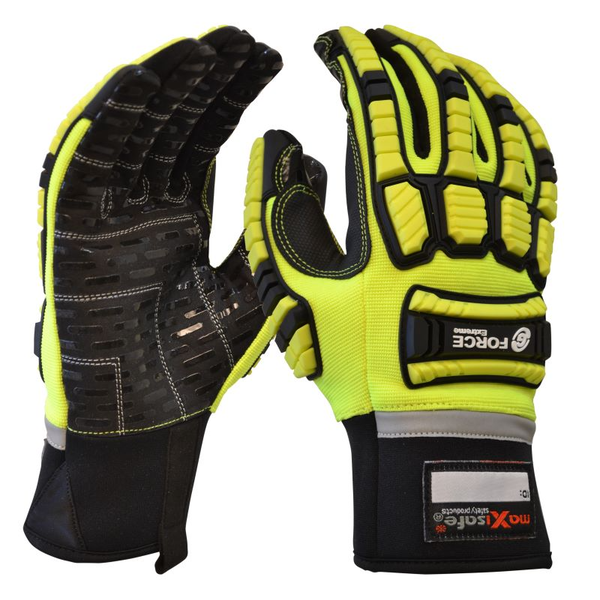 G-Force-Gmx283-12: G-Force Xtreme Mechanics Heavy Duty Tpr Back Glove - Xxlarge