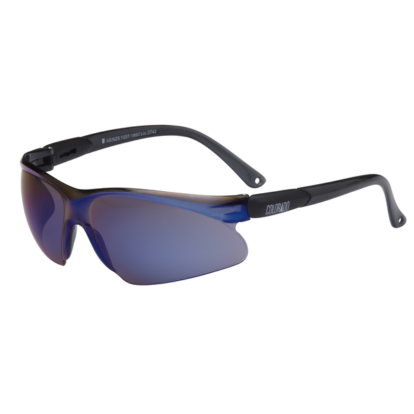 MAXISAFE-ECO346 Maxisafe-Eco346: Colorado Blue Mirror Safety Glasses With Anti-Fog