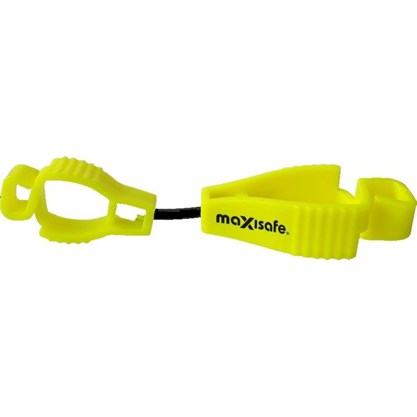 Maxisafe-Ggg115-Fy: Maxisafe Croc Grip Glove Clip - Yellow - Made In Australia - Moq 20