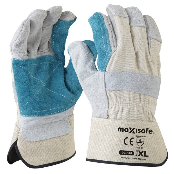 Maxisafe-Glr146: Heavy Duty Green Leather Polisher'S Glove