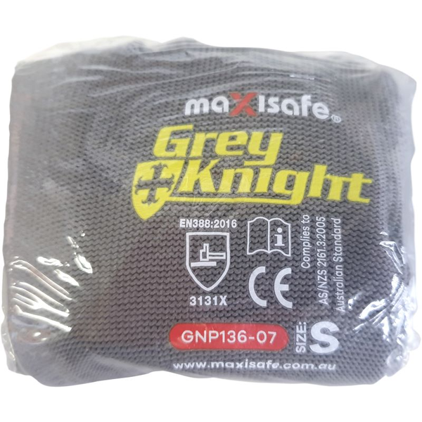 Maxisafe-Gnp136V-11: Grey Knight Nylon Glove With Polyurethane (Pu) Palm Coating Vending Machine Packaging- Xxlarge