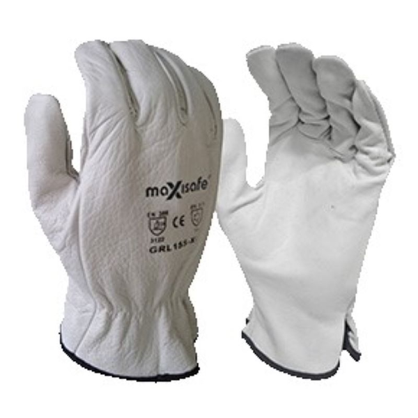 Maxisafe-Grl155-12: Polar Bear Genuine Fleece Lined Rigger Glove - 2Xlarge