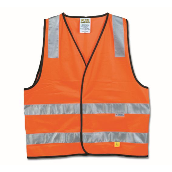 Maxisafe-Svf604-Xl: Hi-Vis Orange Safety Vest - Day/Night Use - Xlarge