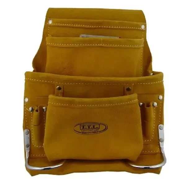 TTL - Nail Bag 10 Pocket Suede Split Leather - (NB10SL)