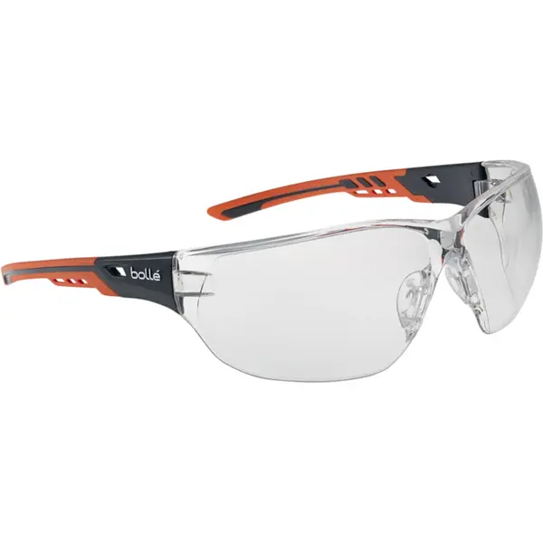 BOLLE Ness+ Orange / Black Temples Platinum As/Af Clear Lens NESSPPSI