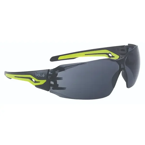 BOLLE Silex+ Black / Yellow Temples Platinum As/Af Smoke Lens – SILEXPPSF BOLLE Silex+ Black / Yellow Temples Platinum As/Af Smoke Lens SILEXPPSF