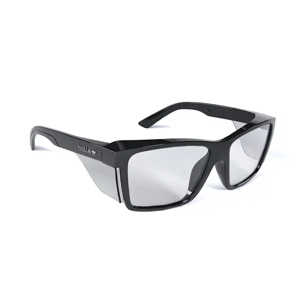BOLLE Stks 420 Clear Pc Lens Platinum (Asaf) Black Gloss Pc Temples/Frame STK42N10A
