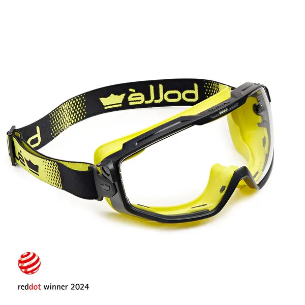 BOLLE Universal Goggle Pc Clear Platinum Top Bottom Indirect Vented UNIVGN10W
