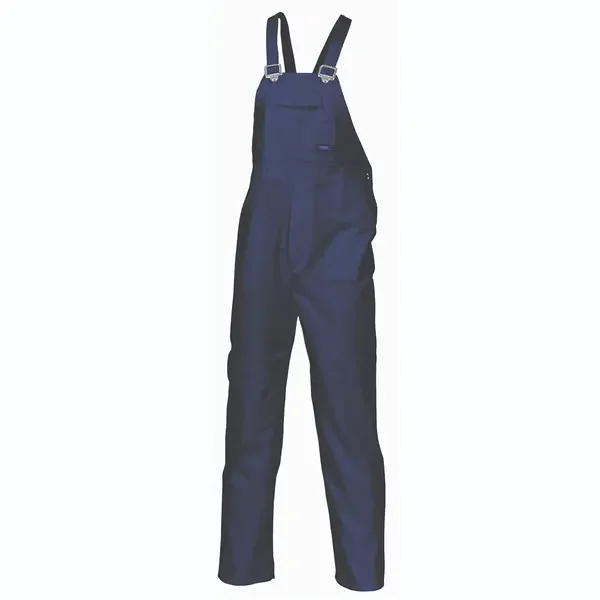 DNC WORKWEAR-31112002132: Bib & Brace Overalls Cotton Drill Navy 132S