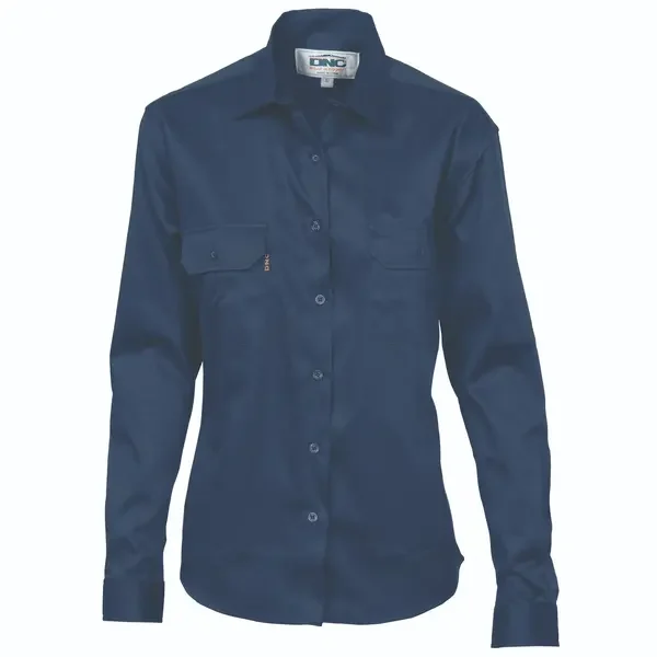DNC WORKWEAR-323220024: Ladies Drill Shirt