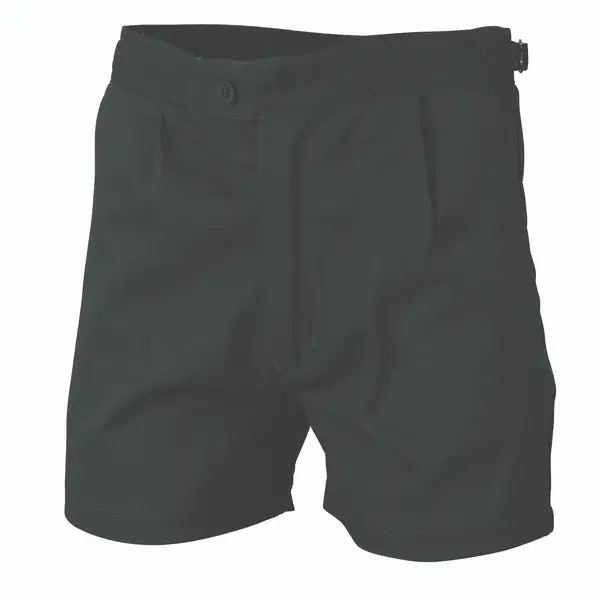 DNC WORKWEAR-33011002107: Work Shorts Cotton Drill Black 107S