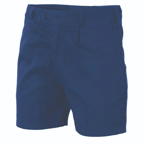 DNC WORKWEAR-33032001132: Belt Loop Short Cotton Drill Navy 132R