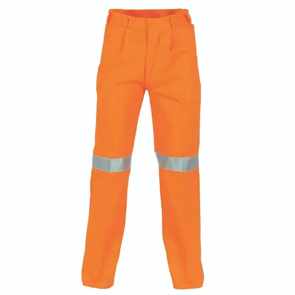 DNC WORKWEAR-33144503094: CD Trousers with 3M Tape Orange 94L