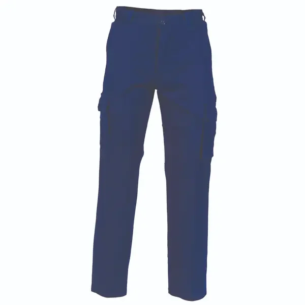 DNC WORKWEAR-336820024: Ladies Lightweight Drill Cargo pants Navy 24