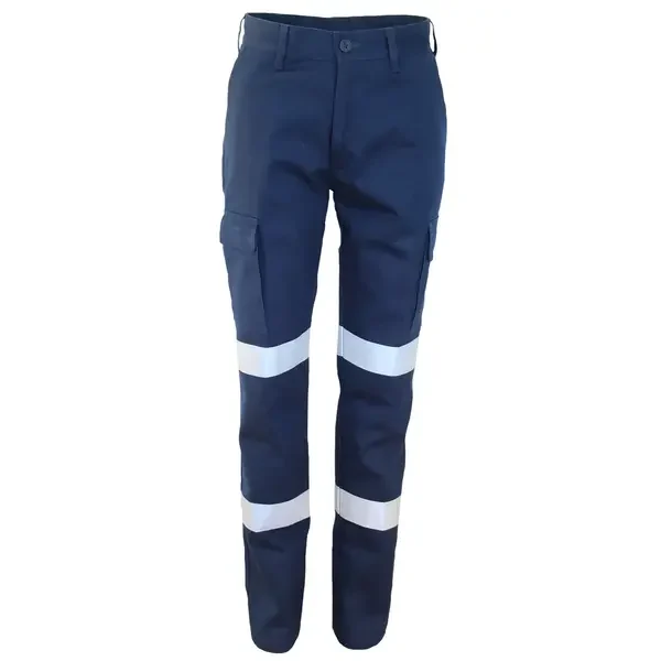 DNC WORKWEAR-333020024: Ladies CD Cargo Pants Bio-Tape Navy 24