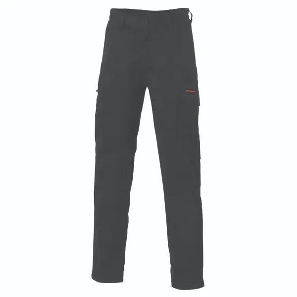 DNC WORKWEAR-33521002132: Mid Weight Cotton Cargo Pants Black 132S