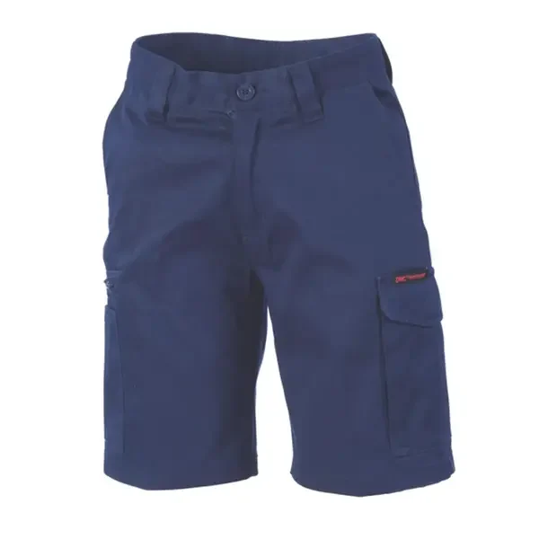 DNC WORKWEAR-335520024: Ladies Mid Weight Cargo Shorts Navy 24