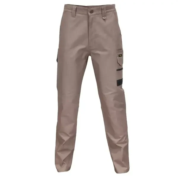 DNC WORKWEAR-33753112132: SlimFlex Tradie Cargo Pants Khaki 132S