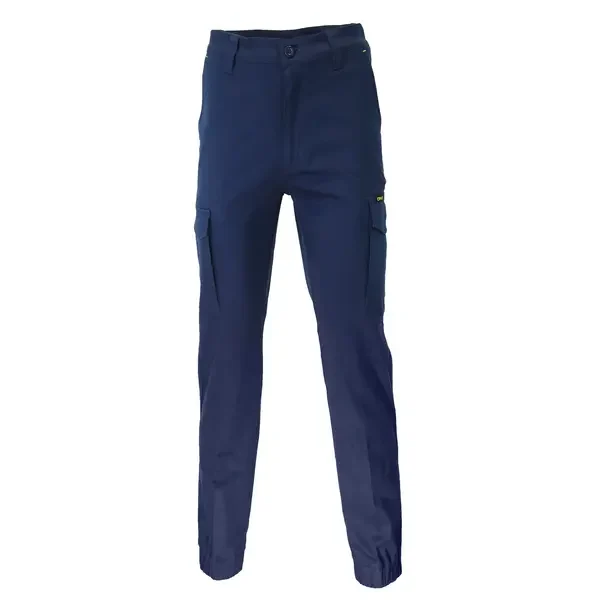 DNC WORKWEAR-33772002132: SlimFlex Cargo Pants - Elastic Cuff Navy 132S