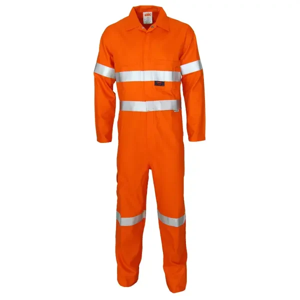 DNC WORKWEAR-34274502132: Flame Retardant Coverall with Flame Retardant Tape Orange 132S