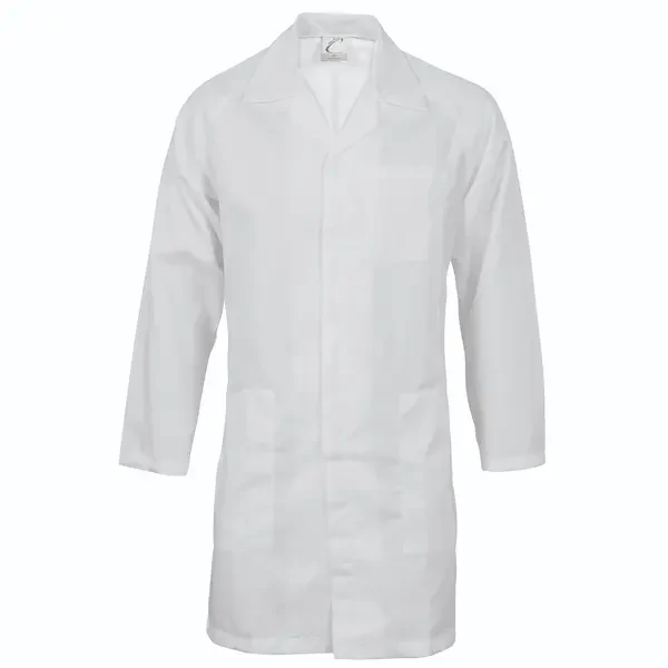 DNC WORKWEAR-35013491122: Dust Coat Internal Pocket White 122R