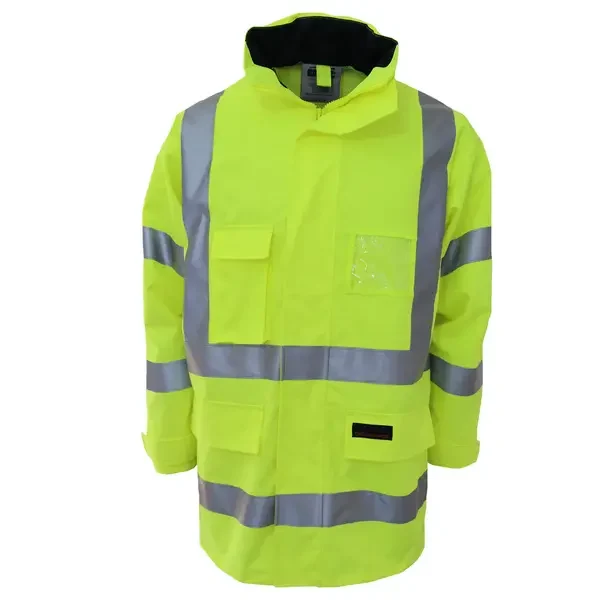 DNC WORKWEAR-357135071: HiVis Breathable RainJacket BT Yellow 6XL