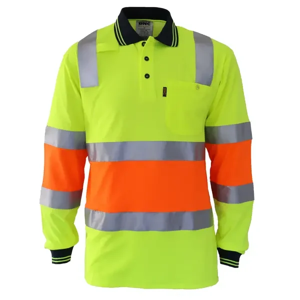 DNC WORKWEAR-370963571: HiVis Cool-dry2T BiomotionTape Yellow/Orange 6XL
