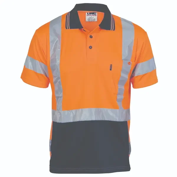 DNC WORKWEAR-371245272: Hi X back Polo G-Tape