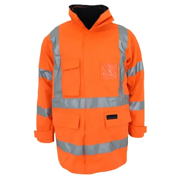 DNC WORKWEAR-379745071 DNC WORKWEAR-379745071: Hvs XBack 6in1 RainJacket BT Orange 6XL